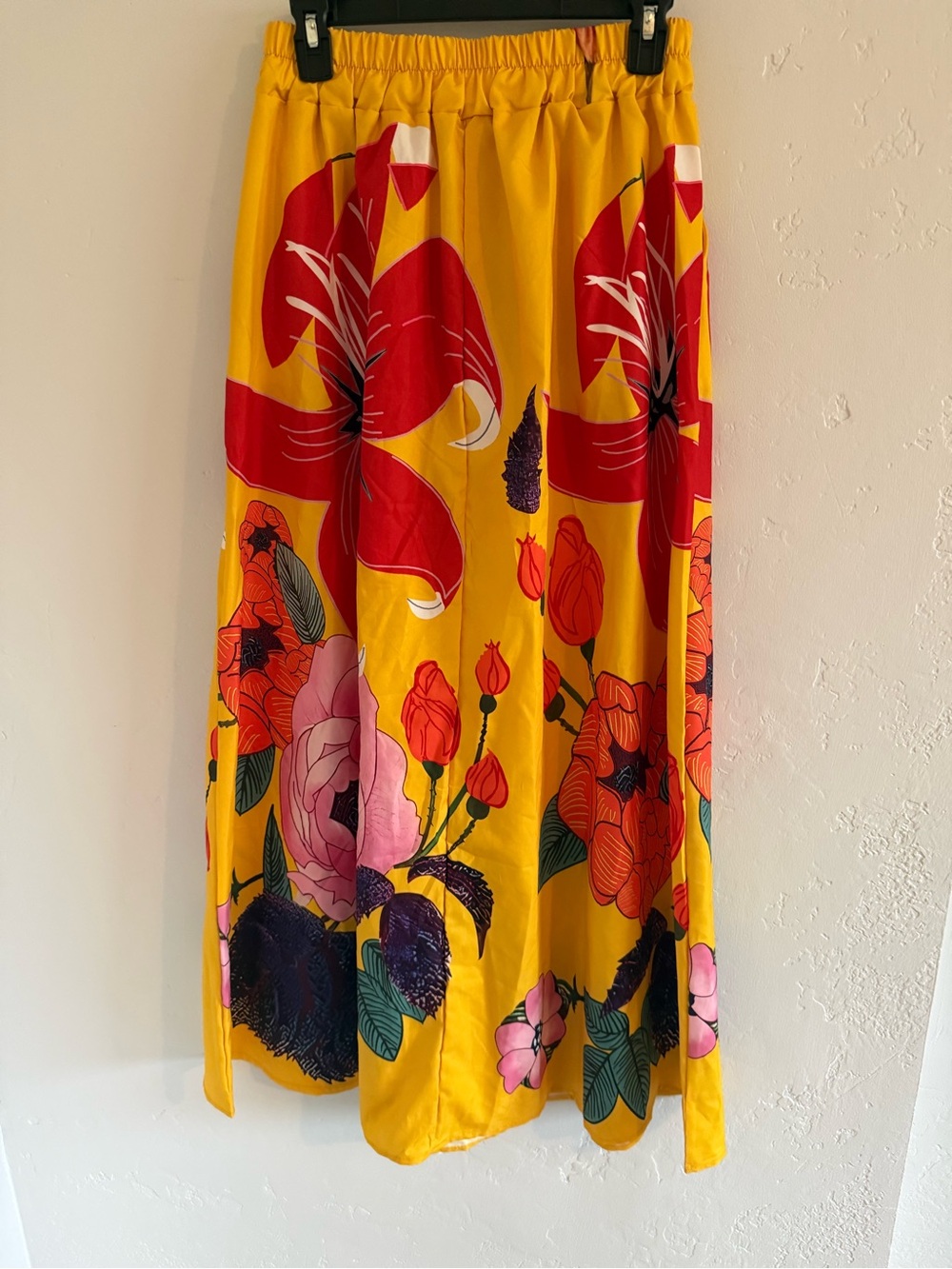 Floral Maxi Skirt - Yellow - Picture 3 of 5